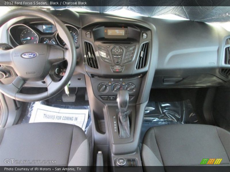 Black / Charcoal Black 2012 Ford Focus S Sedan