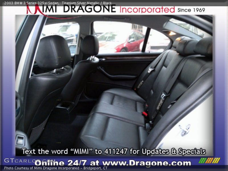 Titanium Silver Metallic / Black 2003 BMW 3 Series 325xi Sedan