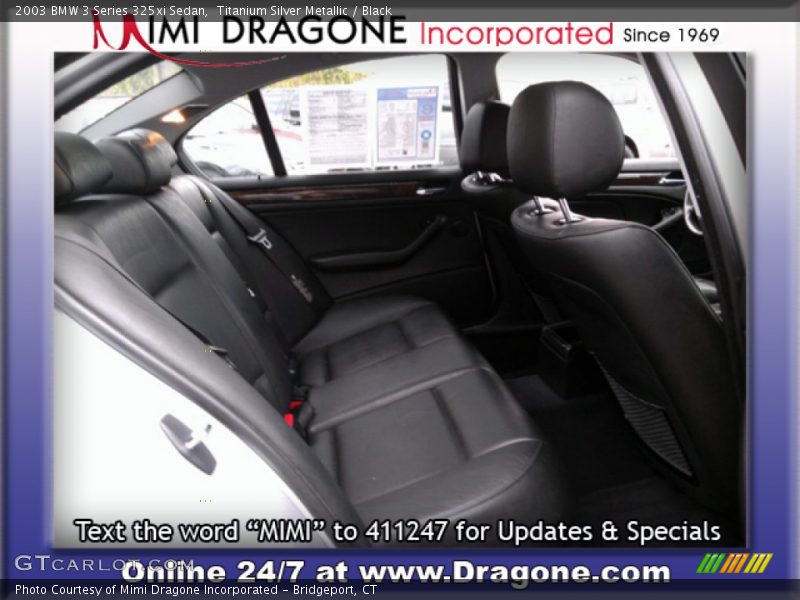 Titanium Silver Metallic / Black 2003 BMW 3 Series 325xi Sedan