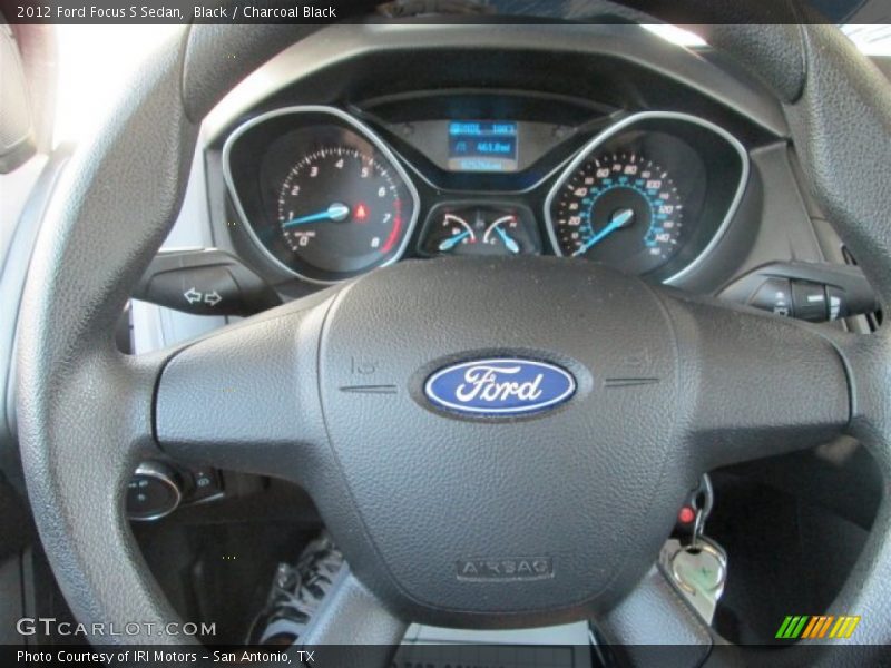 Black / Charcoal Black 2012 Ford Focus S Sedan