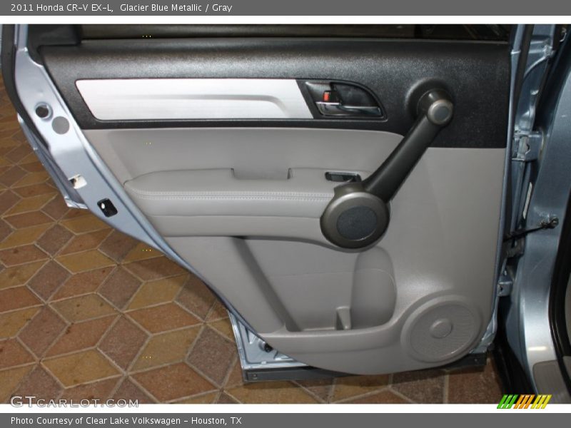 Glacier Blue Metallic / Gray 2011 Honda CR-V EX-L