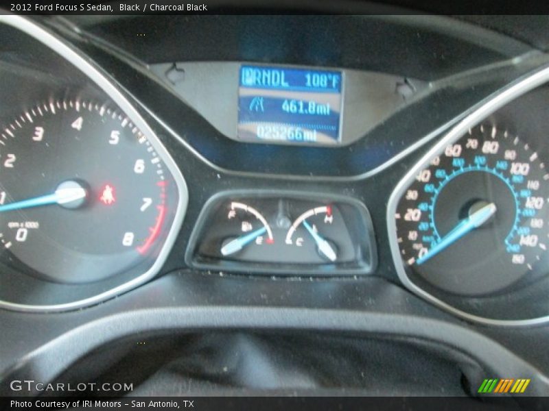 Black / Charcoal Black 2012 Ford Focus S Sedan