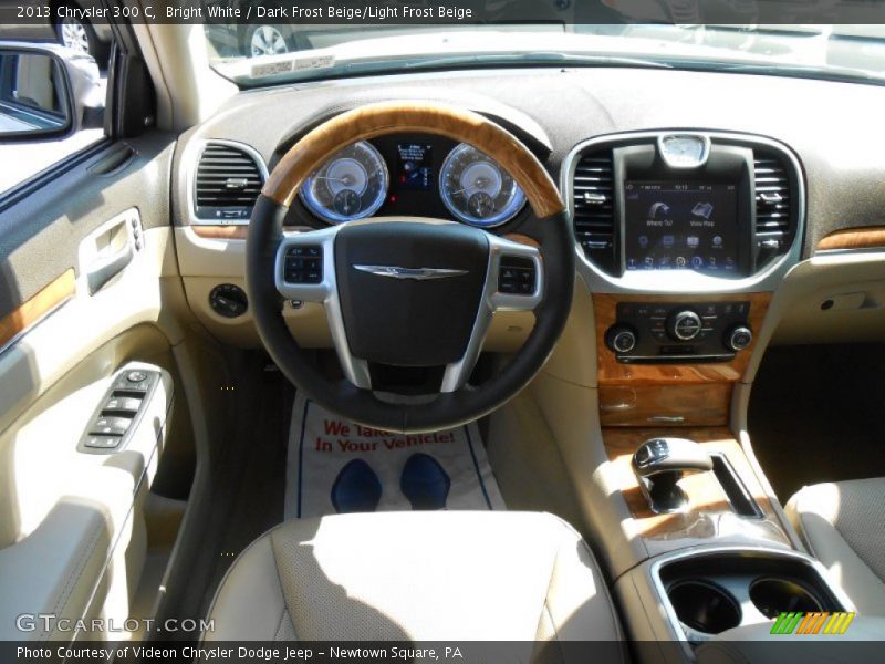 Bright White / Dark Frost Beige/Light Frost Beige 2013 Chrysler 300 C