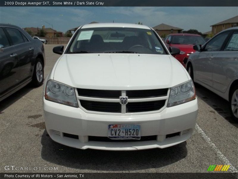 Stone White / Dark Slate Gray 2009 Dodge Avenger SXT