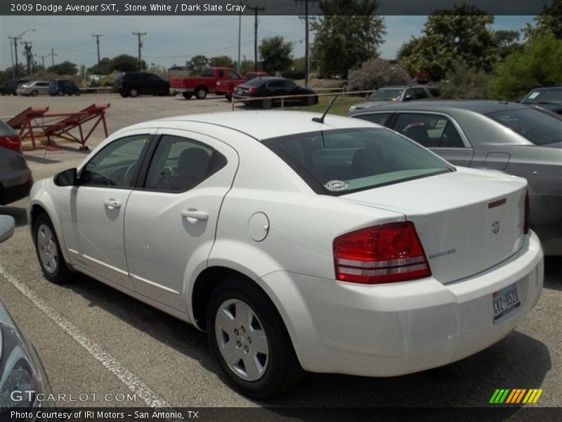 Stone White / Dark Slate Gray 2009 Dodge Avenger SXT