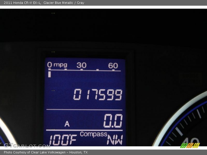 Glacier Blue Metallic / Gray 2011 Honda CR-V EX-L