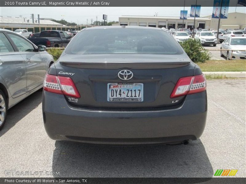 Magnetic Gray Metallic / Ash Gray 2010 Toyota Camry LE