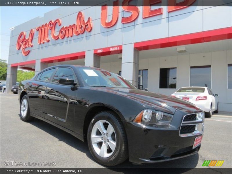 Pitch Black / Black 2012 Dodge Charger SE