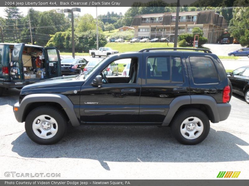 Black Clearcoat / Dark Slate Gray 2004 Jeep Liberty Sport 4x4