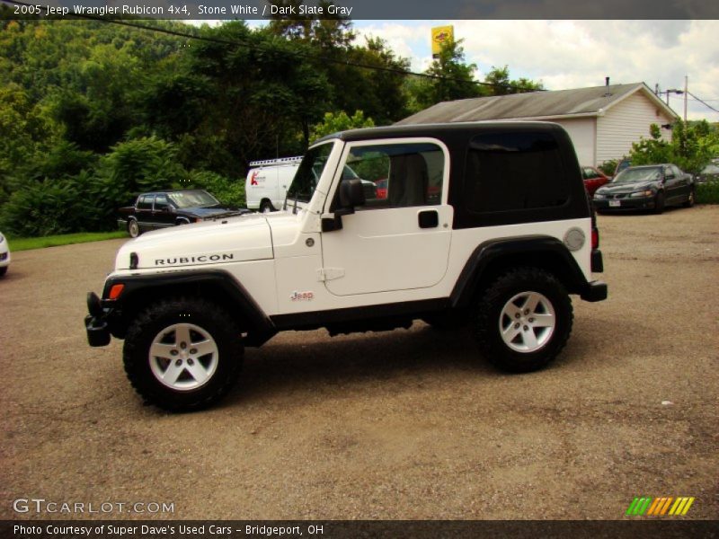 Stone White / Dark Slate Gray 2005 Jeep Wrangler Rubicon 4x4