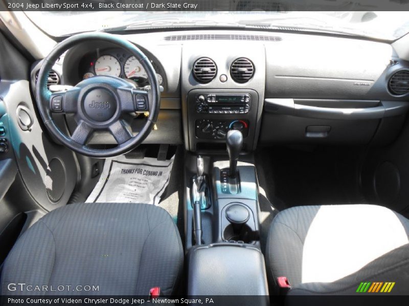 Black Clearcoat / Dark Slate Gray 2004 Jeep Liberty Sport 4x4