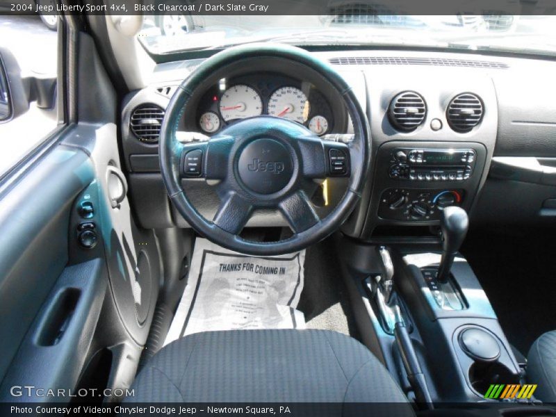 Black Clearcoat / Dark Slate Gray 2004 Jeep Liberty Sport 4x4