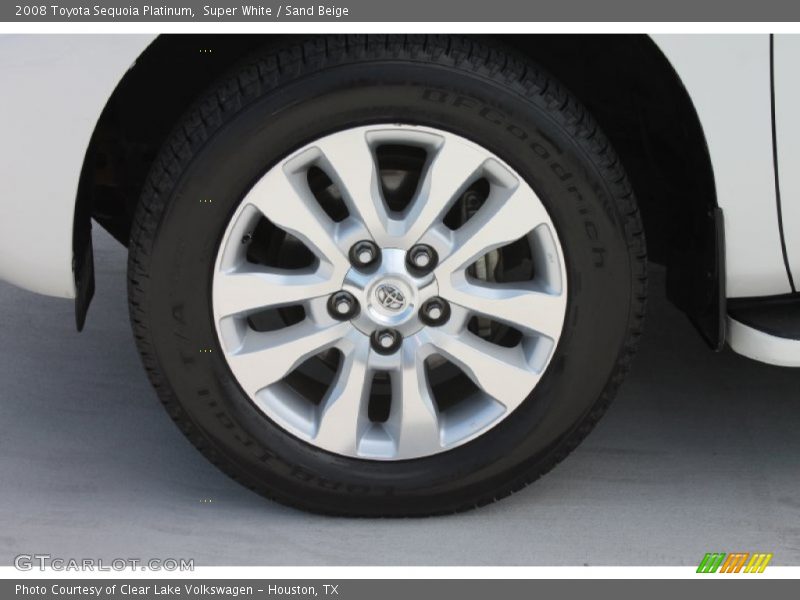 Super White / Sand Beige 2008 Toyota Sequoia Platinum