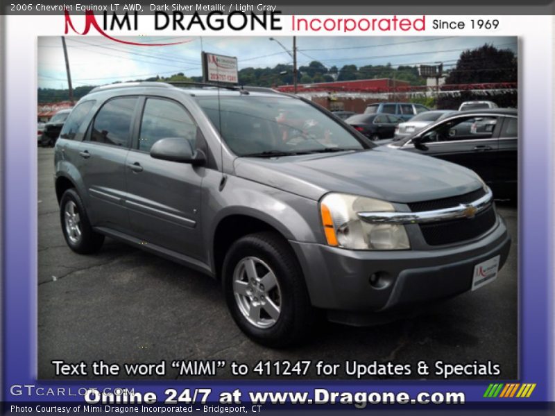 Dark Silver Metallic / Light Gray 2006 Chevrolet Equinox LT AWD