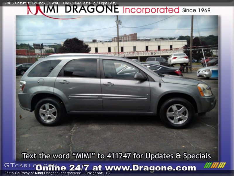 Dark Silver Metallic / Light Gray 2006 Chevrolet Equinox LT AWD