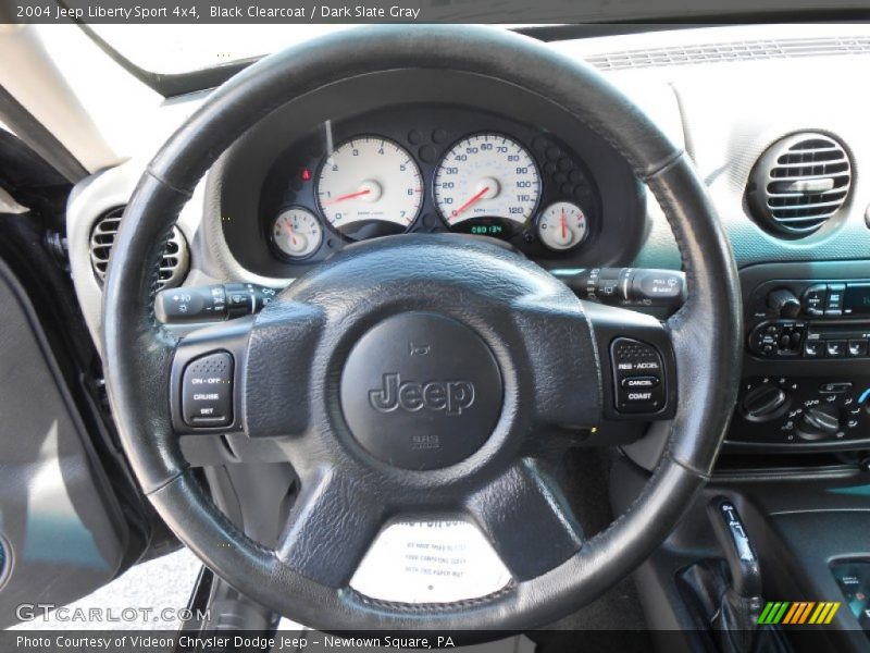 Black Clearcoat / Dark Slate Gray 2004 Jeep Liberty Sport 4x4