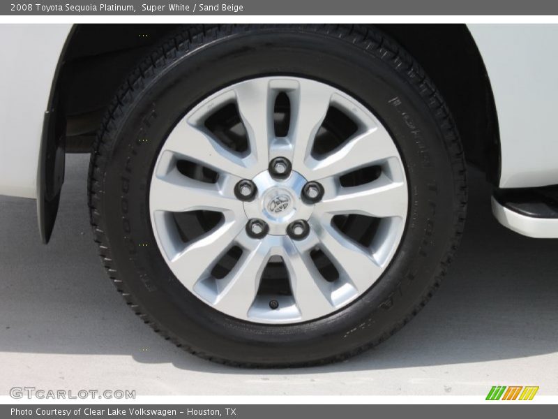 Super White / Sand Beige 2008 Toyota Sequoia Platinum