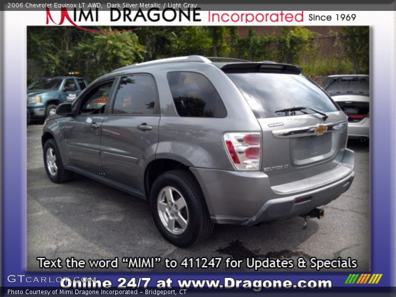 Dark Silver Metallic / Light Gray 2006 Chevrolet Equinox LT AWD