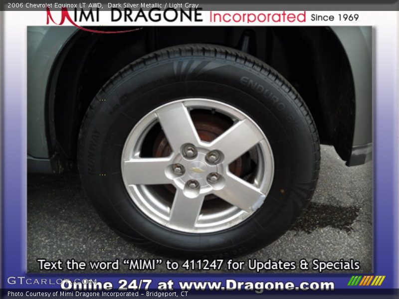 Dark Silver Metallic / Light Gray 2006 Chevrolet Equinox LT AWD