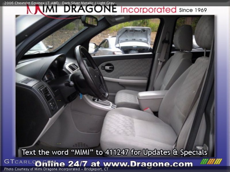 Dark Silver Metallic / Light Gray 2006 Chevrolet Equinox LT AWD