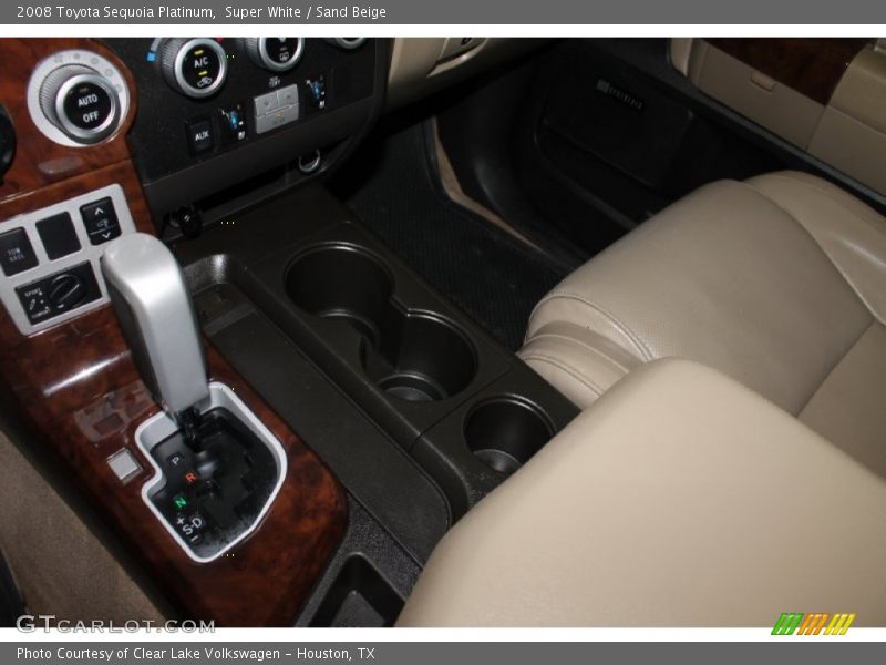 Super White / Sand Beige 2008 Toyota Sequoia Platinum