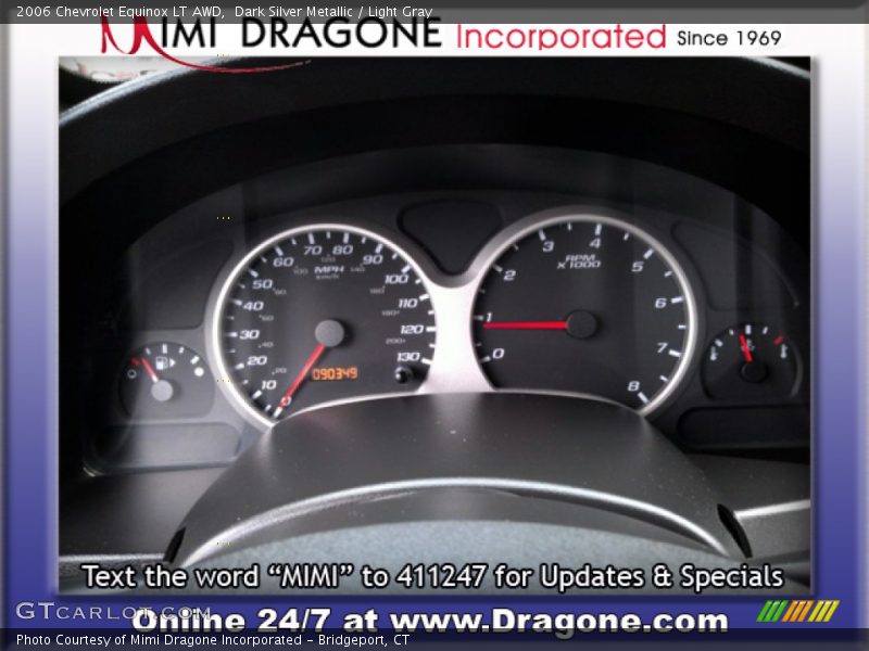 Dark Silver Metallic / Light Gray 2006 Chevrolet Equinox LT AWD
