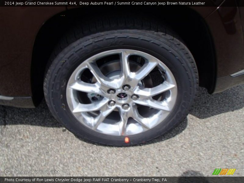 Deep Auburn Pearl / Summit Grand Canyon Jeep Brown Natura Leather 2014 Jeep Grand Cherokee Summit 4x4