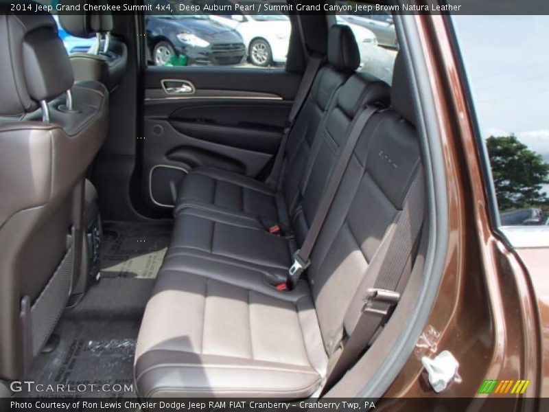 Rear Seat of 2014 Grand Cherokee Summit 4x4