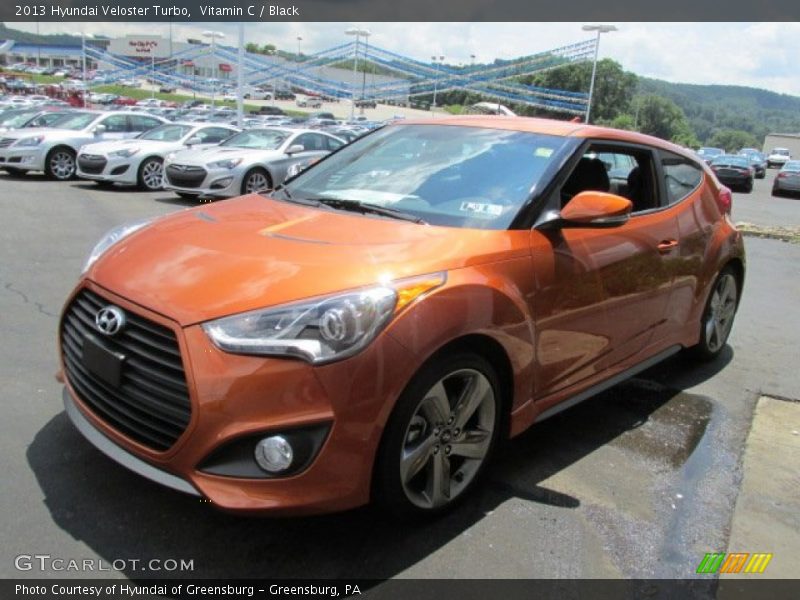 Vitamin C / Black 2013 Hyundai Veloster Turbo