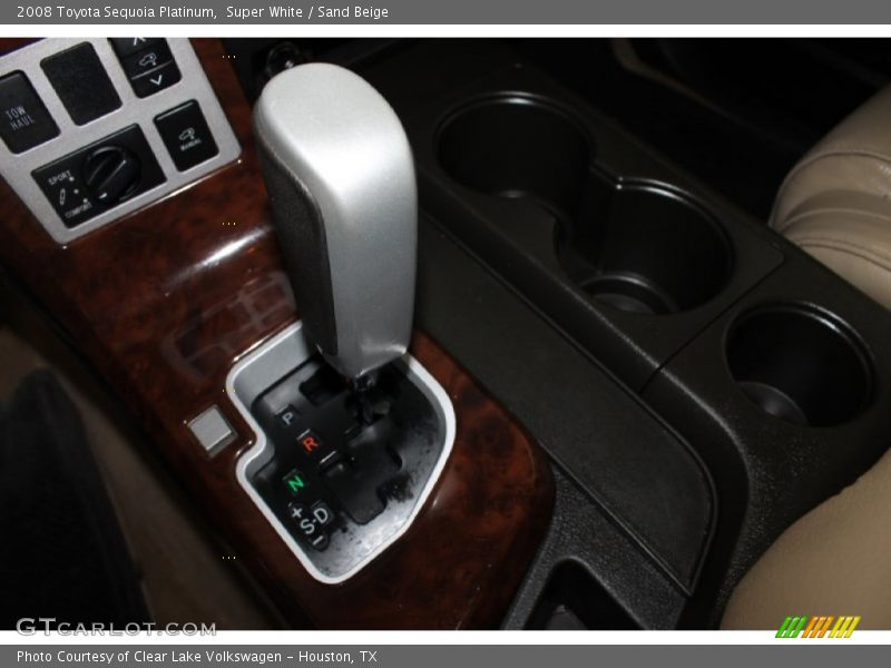 Super White / Sand Beige 2008 Toyota Sequoia Platinum