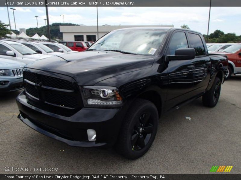 Black / Black/Diesel Gray 2013 Ram 1500 Black Express Crew Cab 4x4