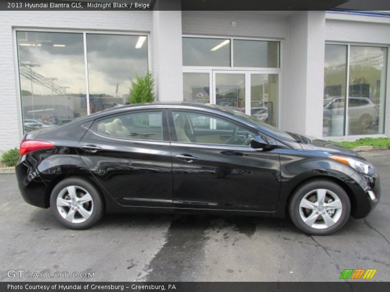 Midnight Black / Beige 2013 Hyundai Elantra GLS