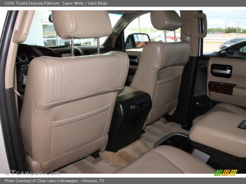 Super White / Sand Beige 2008 Toyota Sequoia Platinum