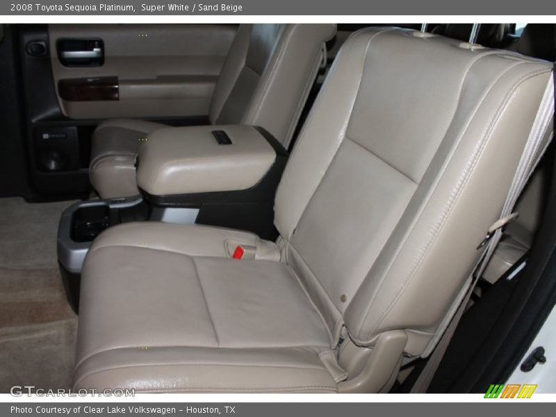 Super White / Sand Beige 2008 Toyota Sequoia Platinum