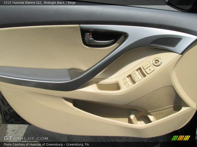 Midnight Black / Beige 2013 Hyundai Elantra GLS