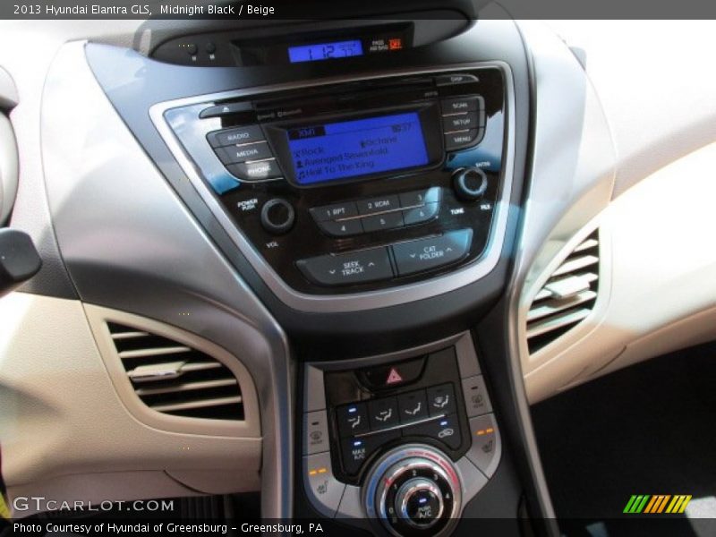 Midnight Black / Beige 2013 Hyundai Elantra GLS