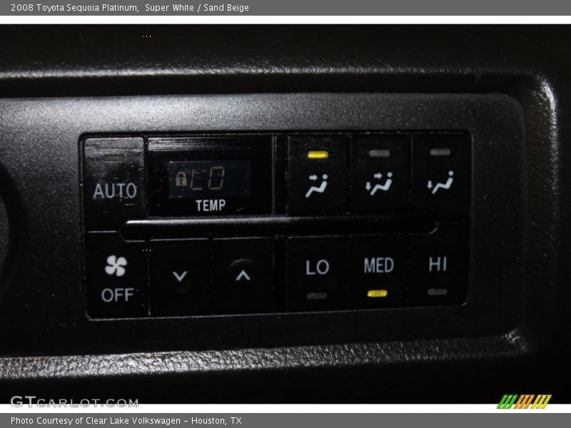 Super White / Sand Beige 2008 Toyota Sequoia Platinum