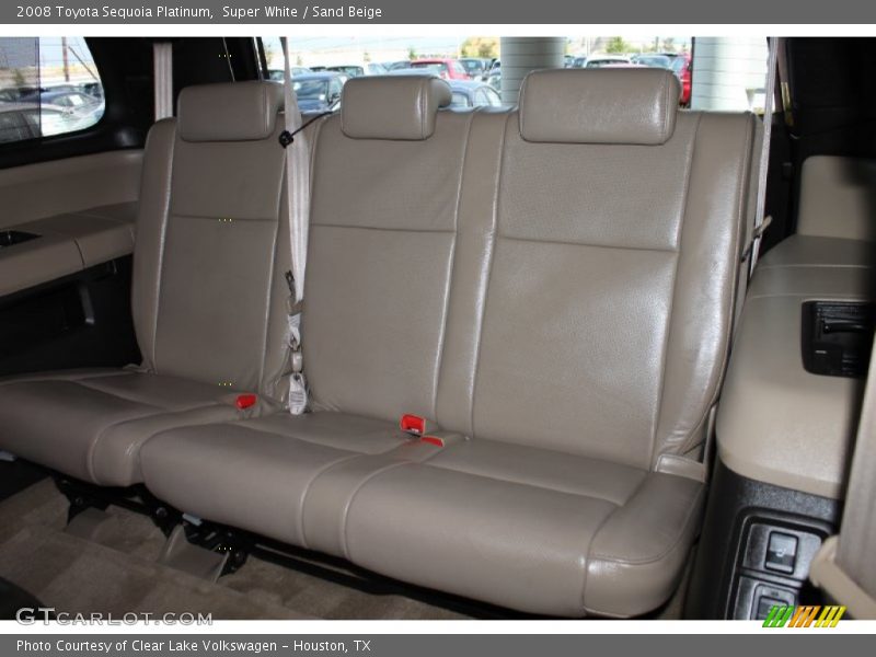 Super White / Sand Beige 2008 Toyota Sequoia Platinum