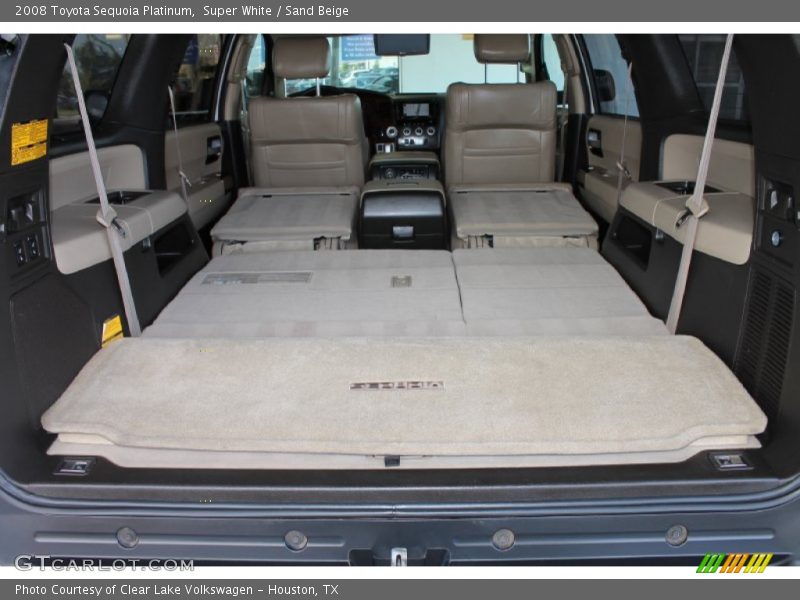 Super White / Sand Beige 2008 Toyota Sequoia Platinum