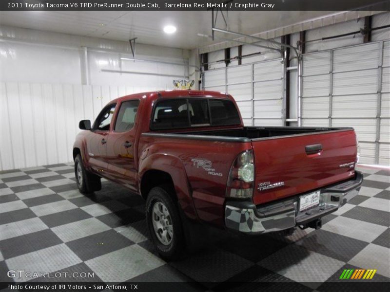 Barcelona Red Metallic / Graphite Gray 2011 Toyota Tacoma V6 TRD PreRunner Double Cab