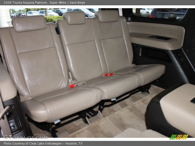 Super White / Sand Beige 2008 Toyota Sequoia Platinum