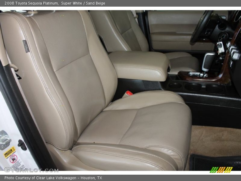 Super White / Sand Beige 2008 Toyota Sequoia Platinum
