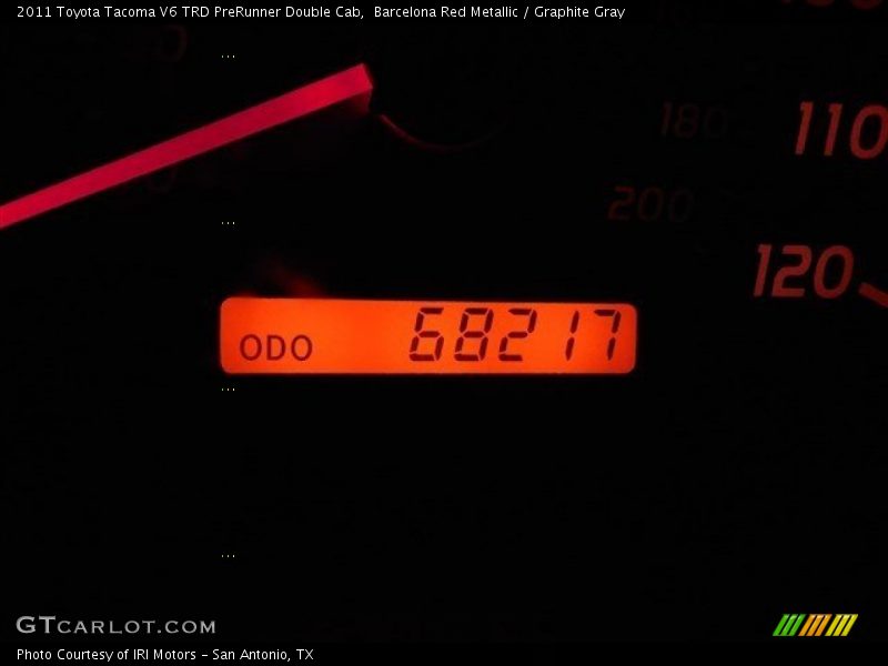 Barcelona Red Metallic / Graphite Gray 2011 Toyota Tacoma V6 TRD PreRunner Double Cab