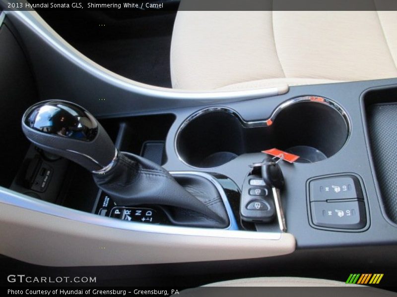 Shimmering White / Camel 2013 Hyundai Sonata GLS