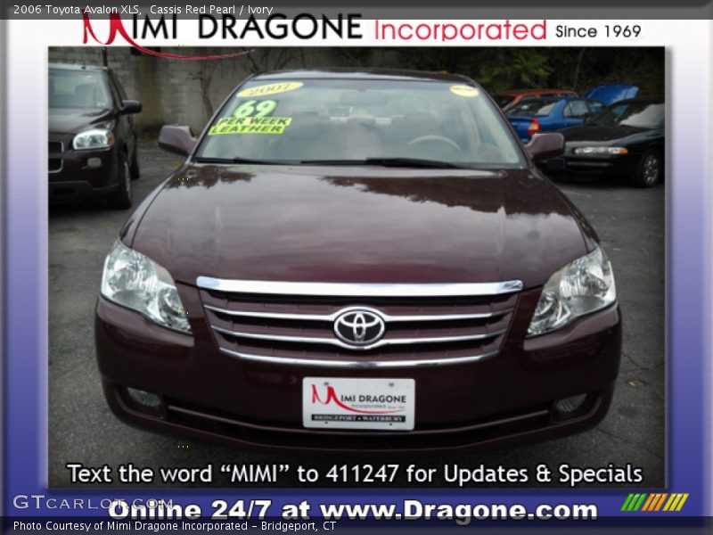 Cassis Red Pearl / Ivory 2006 Toyota Avalon XLS