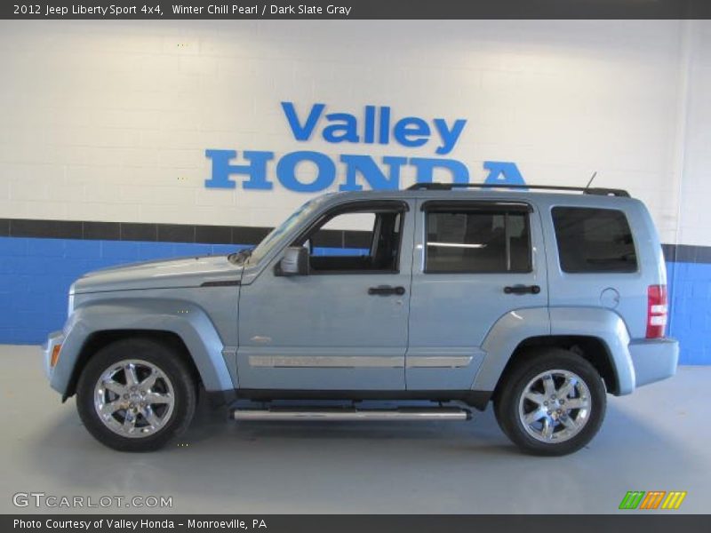 Winter Chill Pearl / Dark Slate Gray 2012 Jeep Liberty Sport 4x4