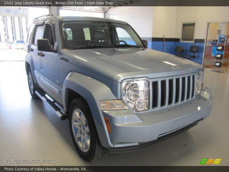 Winter Chill Pearl / Dark Slate Gray 2012 Jeep Liberty Sport 4x4