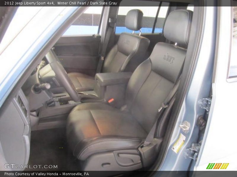 Winter Chill Pearl / Dark Slate Gray 2012 Jeep Liberty Sport 4x4