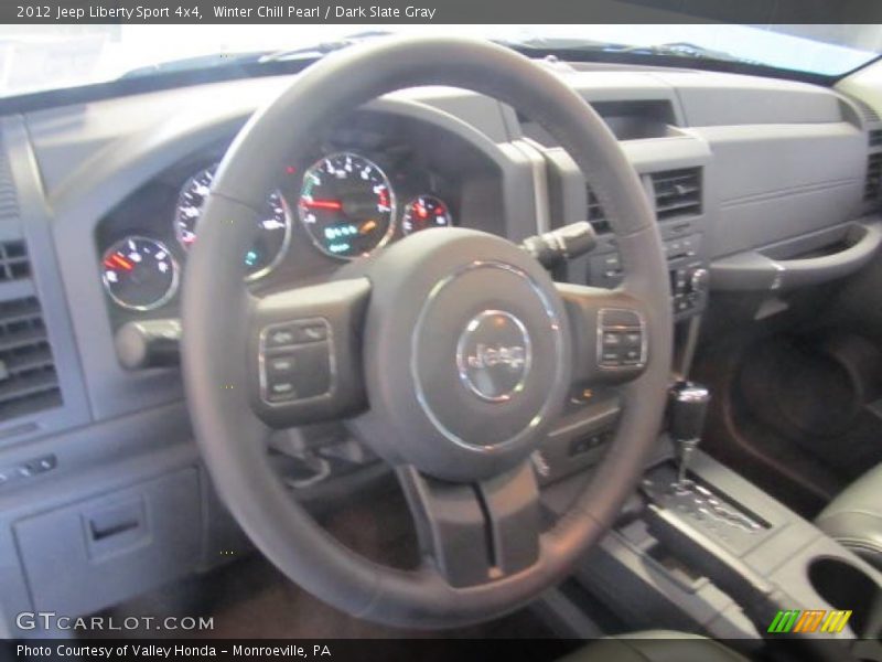 Winter Chill Pearl / Dark Slate Gray 2012 Jeep Liberty Sport 4x4