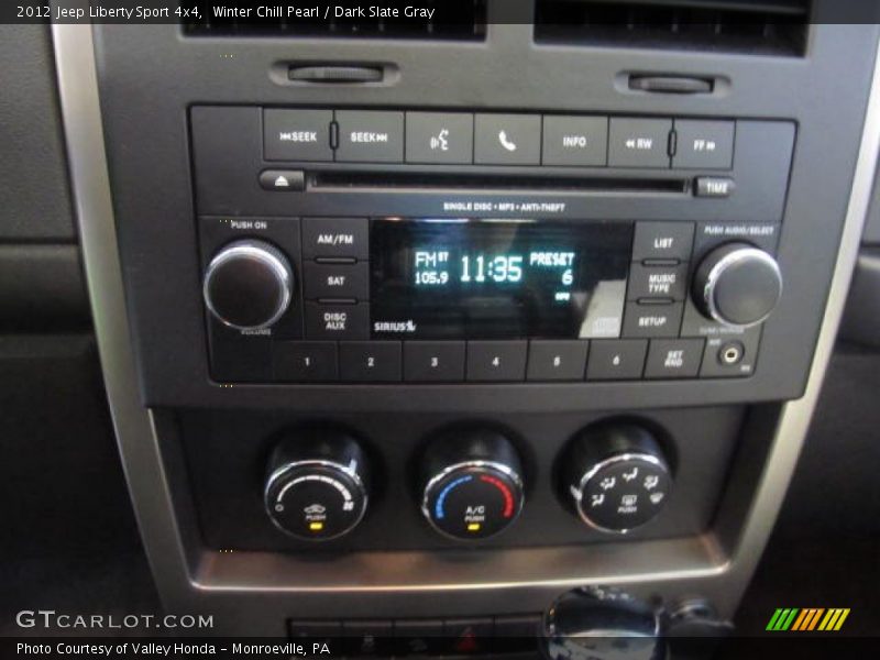 Winter Chill Pearl / Dark Slate Gray 2012 Jeep Liberty Sport 4x4